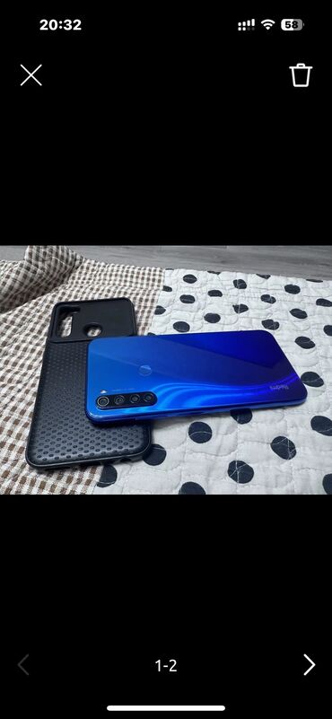 телефоны кыргызстан: Xiaomi, Redmi Note 8, Б/у, 128 ГБ, цвет - Синий, 2 SIM