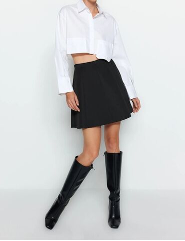 трикотажные юбки для девочек: Мини Юбка, Trendyolmilla, XL
