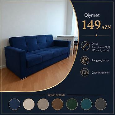 divan ev: Məhsul: Yumşaq oturacaqlı 3 nəfərlik divan Xüsusiyyətlər: - Ölçü: 2 — 1