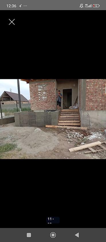 Строительство под ключ: Фундамент песко блок крыша шыбак стажка гипсо кардон оделка под ключ — 13