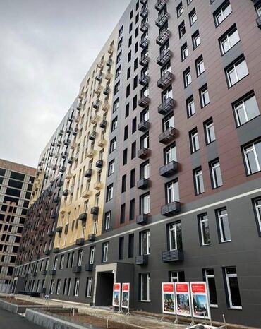 купить квартиру в строящемся доме: 2 бөлмө, 56 кв. м, Элитка, 13 кабат, ПСО (өзү оңдоп түзөтүп бүтүү үчүн)