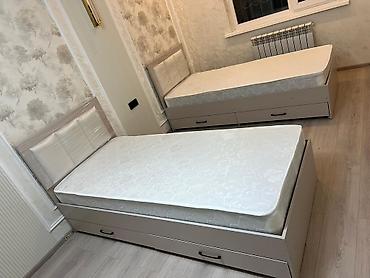 кровать с ящиком: Односпальная кровать, Новый, С мягким изголовьем, В рассрочку, длина - 200 см — 2
