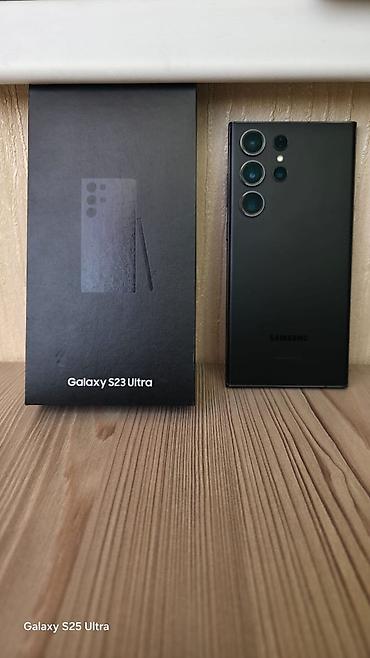 самсунг s23: Samsung Galaxy S23 Ultra, Б/у, 256 ГБ, цвет - Черный, 2 SIM, eSIM — 1