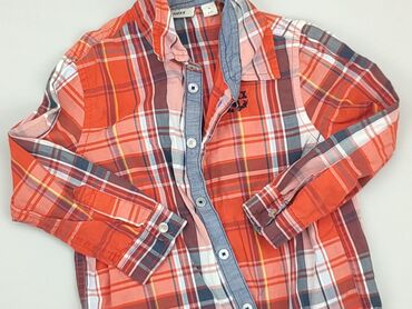 Shirts: Shirt 2-3 years, condition - Perfect, pattern - Cell, color - Orange