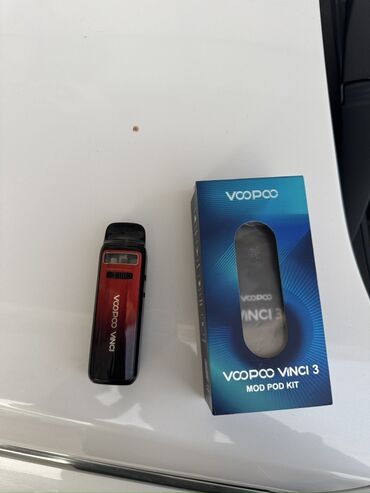Qəlyan, vayp və aksesuarları: VOOPOO Vinci 3 Mod Pod Kit. Kompakt dizaynı və qırmızı-qara rəngləri