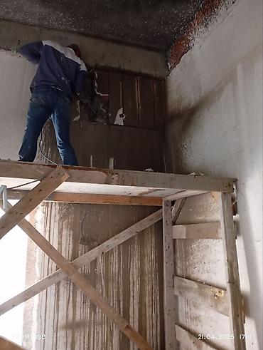 Beton işləri: Səssiz tozsuz səliqəli kəsim. Beton katlavan monolit kubik — 8