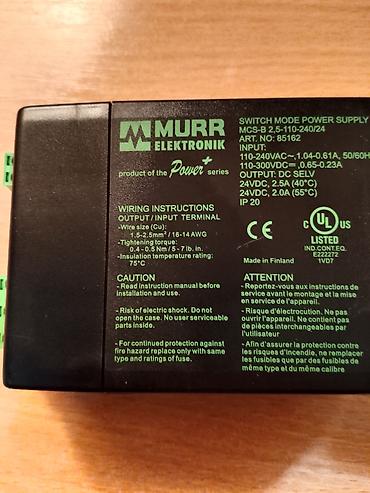 viler goblen: Murr Elektronik MCS-B 2,5-110-240/24 – impulsno napajanje (Switch Mode — 3