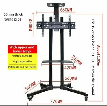 Kronşteynlər: 32 düyümdən 100 düyümə kimi Televizorlar üçün təkərli mobil stendlər -da lalafo.az — 27 Kronşteynlər: 32 düyümdən 100 düyümə kimi Televizorlar üçün təkərli mobil stendlər — 27
