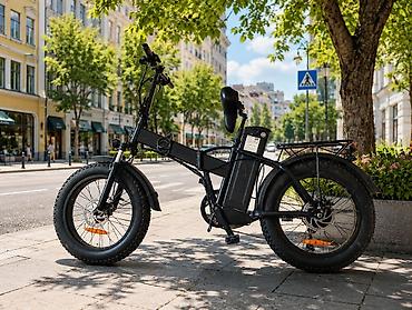 Спорт жана хобби: Электровелосипед FatBike 20", алюминий, аккумулятор 25 А, 75-80км с — 1