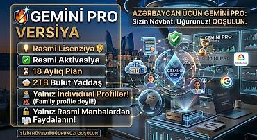 GEMINI PRO – Rəsmi versiya və tam funksionallıq - Rəsmi lisenziya -