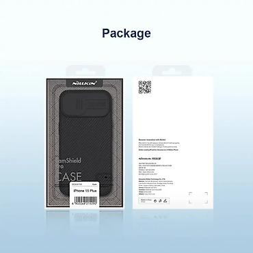 Maske i futrole za telefone: Maska Nillkin CamShield Pro za iPhone 15 Plus 6.7 zelena. Uz brzu — 13