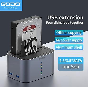 Другие комплектующие: Док-станция GODO GDPD07T-U для SATA жестких дисков/SSD 2.5/3.5 с — 1