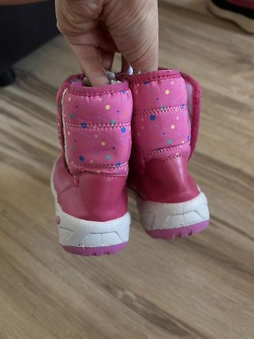 prada obuca beograd: Dečije zimske čizme, veličina 26. - Boja: roze sa šarenim tačkicama — 3