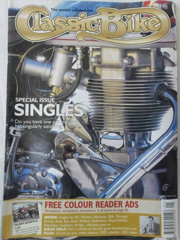 Knjige i stripovi: Casopisi Classic Bike: 4/2002, 3/1998, 2/ 2003, 1/2002, 1/2003 — 4