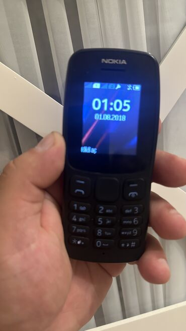 oyun telefonları: Nokia 106, rəng - Qara, Düyməli, İki sim kartlı