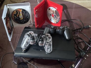 playstation 4 купить в баку: Ps 3 super slim 500 gb praşibka Model İcində 20 dən cox oyun Pes v 11