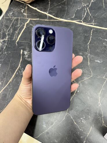 ми 14 про цена в бишкеке: IPhone 14 Pro Max, Б/у, 256 ГБ, Deep Purple, Защитное стекло, Чехол, 84 %