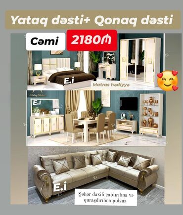 Yataq otağı dəstləri: Çatdırılma pulsuz