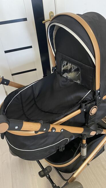 Коляски: Коляска, цвет - Черный, Б/у — 6