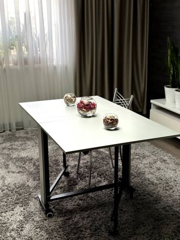 стол на кухню раскладной: Журнальный Стол, цвет - Белый, Новый