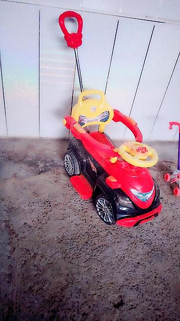 oyuncaq demir masinlar satisi: Uşaq maşını – itələmə tipli ride-on model - Rəng: qırmızı-qara, sarı — 2