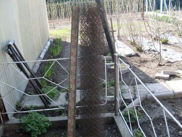 сетка пластиковые: Сетка рабица, Длина: 5 м, Б/у