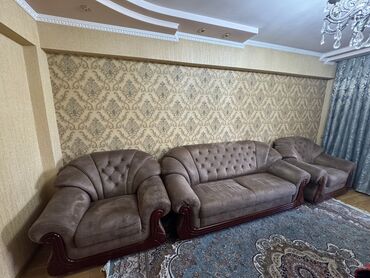 полотенце из микрофибры: Прямой диван, Б/у, Трёхместный и более, Микрофибра