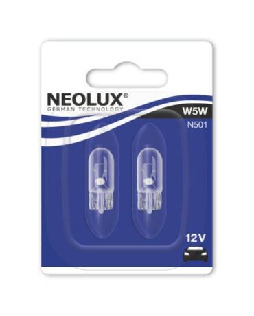 na gumu dzepovi: Autombilske sijalice NEOLUX N501 W5W 5W 12V W2.1x9.5d Autombilske