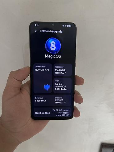 Honor: Honor X7a, 128 GB, rəng - Qara — 9