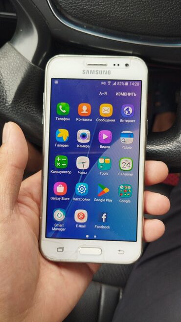 samsung 8s: Samsung Galaxy J2 Prime, Колдонулган, 16 GB, түсү - Ак, 2 SIM