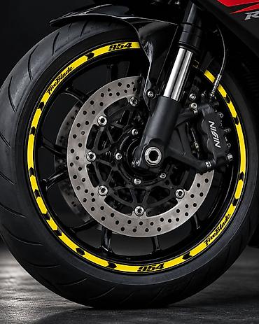 auto pragovi: HONDA 954 Fireblade Trakice za Felne–GLOSS 3D Efekat- 2886 HONDA CBR — 2