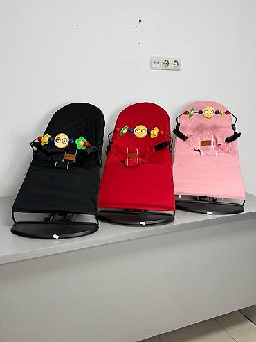 Детский шезлонг, Новый, Качалка, цвет - Красный