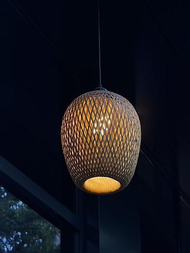smart light: Подвесной светильник с плетёным абажуром - Тип: подвесной потолочный — 1
