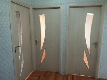 qapi demir qapi seyf qapi: İç məkan üçün dekorativ şüşəli qapılar dəsti - Material: açıq-boz — 1