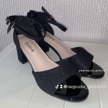обувь женская деми: Босоножки на выпускной Размер 39 Каблук 6 см Цвет черный Красиво