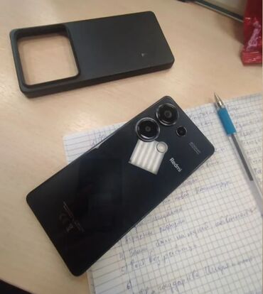 оперативная память 4 гб ddr4: Redmi, Redmi Note 13 Pro, Колдонулган, 256 ГБ, түсү - Кара, 2 SIM