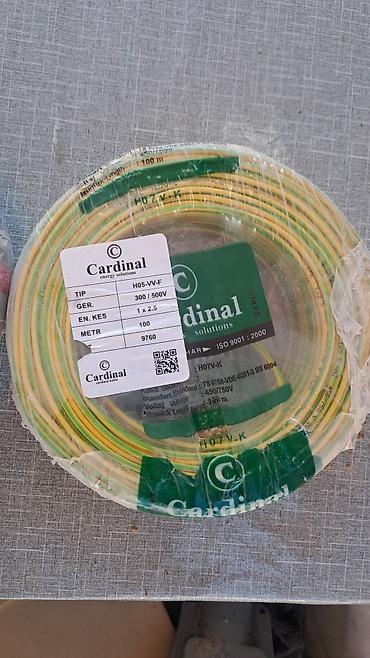 2.5 kabel: Məhsul: Elektrik kabel dəstləri – PROTODUR Prysmian H07V-K və Cardinal — 3