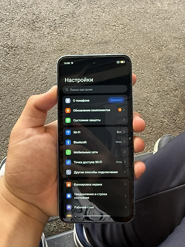 телефон авто: Redmi, Redmi 12, Б/у, 128 ГБ, цвет - Голубой, 2 SIM — 2