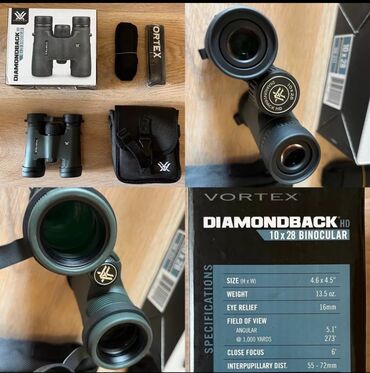 vortex: Американский Бинокль Vortex Diamondback HD 10x28 Компактный мощный