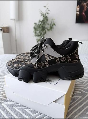 красовки ребок: Кроссовки, 35, 35.5, Versace, Б/у, цвет - Коричневый, Самовывоз, Платная доставка — 5