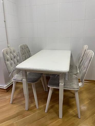 Masa desti 4 stulla yeni alınıb eve rengi uyqun olmadığından satılır lalafo.az -da Masa desti 4 stulla yeni alınıb eve rengi uyqun olmadığından satılır