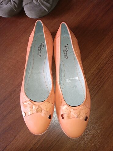 германский обувь: Туфли 38, цвет - Оранжевый