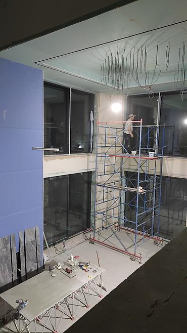 Монтажные работы: Гипсокартонные работы и устройство скрытых ниш/потолков под подсветку — 13