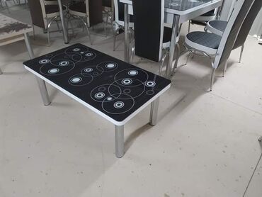 Setovi stolova i stolica: Sto - 80cm Metal noge Ploca univer Staklo 4mm stolica - metal - eko — 14