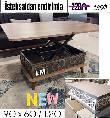 Transformer jurnal masalar. Ölçü: 90*60 bağlı vəziyyətdə H38 90*120