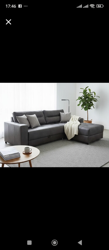 Ugaone garniture: Ugaona garnitura sa MEMO PENOM ležajem i prostorom za odlaganje. - — 1