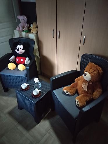 Setovi stolova i stolica: Balkonski set od veštačkog ratana – 3 dela - Sastav: 2 fotelje sa — 13