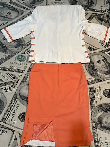 Костюмы с юбкой: Костюм с юбкой, Модель юбки: Прямая, Миди, Пиджак, XL — 7