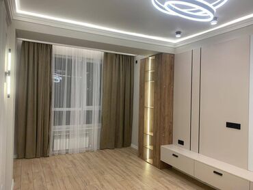 тц бишкек парк: 1 бөлмө, 45 кв. м, Элитка, 2 кабат, Дизайнердик ремонт