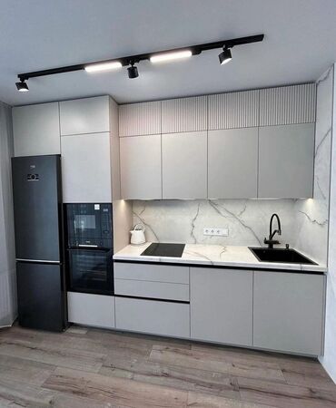 Sifarişlə mətbəx mebeli: Sifarişlə mətbəx dəsti, Özü çəkən petlələr, MDF — 7